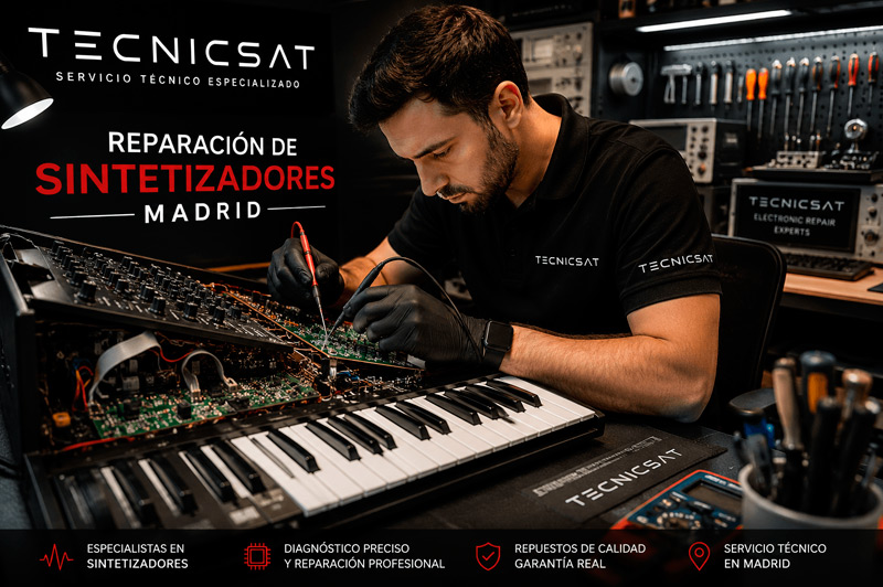 Reparación de Sintetizadores en Madrid TecnicSAT